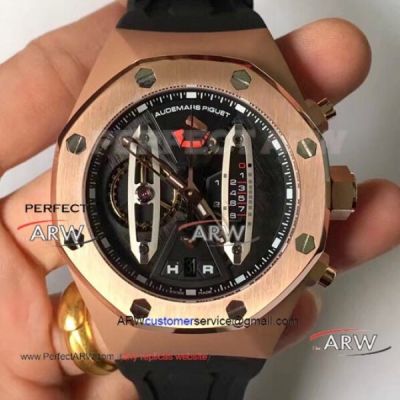 Perfect Replica Audemars Piguet Royal Oak Concept Men Watch Rose Gold